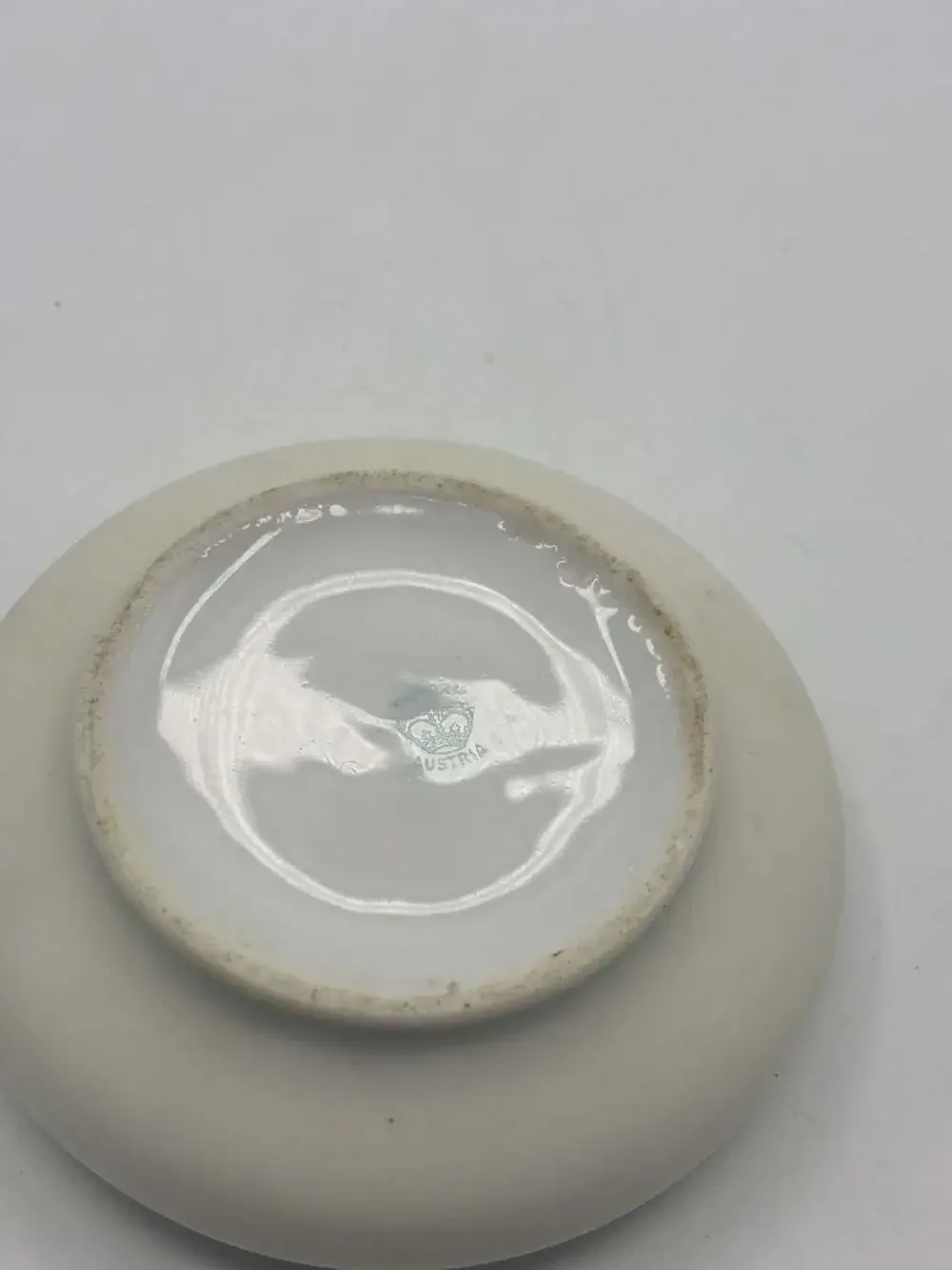Vintage Austria Porcelain Small White Bowl or Trinket Dish